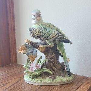 Green and Brown Bird Figurine